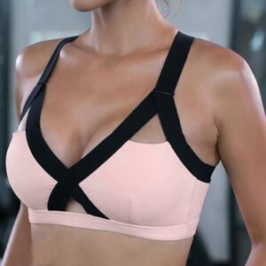 Women Fitness Beautiful Hot Sexy Yoga Bra Back Plug Cell Phone Pocket Yoga Bra Sports Bra Women Top