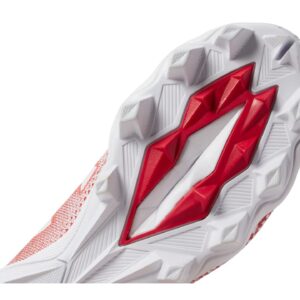 Under Armour Boy's Spotlight 3.0 Rubber Molded (Toddler/Little Kid/Big Kid) Red/White/Metallic Silver 4.5 Big Kid M