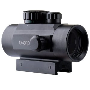 CTOPTIC Tactical 1x40mm Reflex Red Green Dot Sight Riflescope with Free 11mm & 20mm Mount Rails