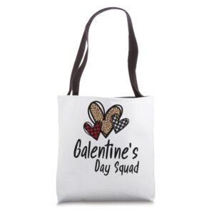 galentine's day squad valentine's tote bag