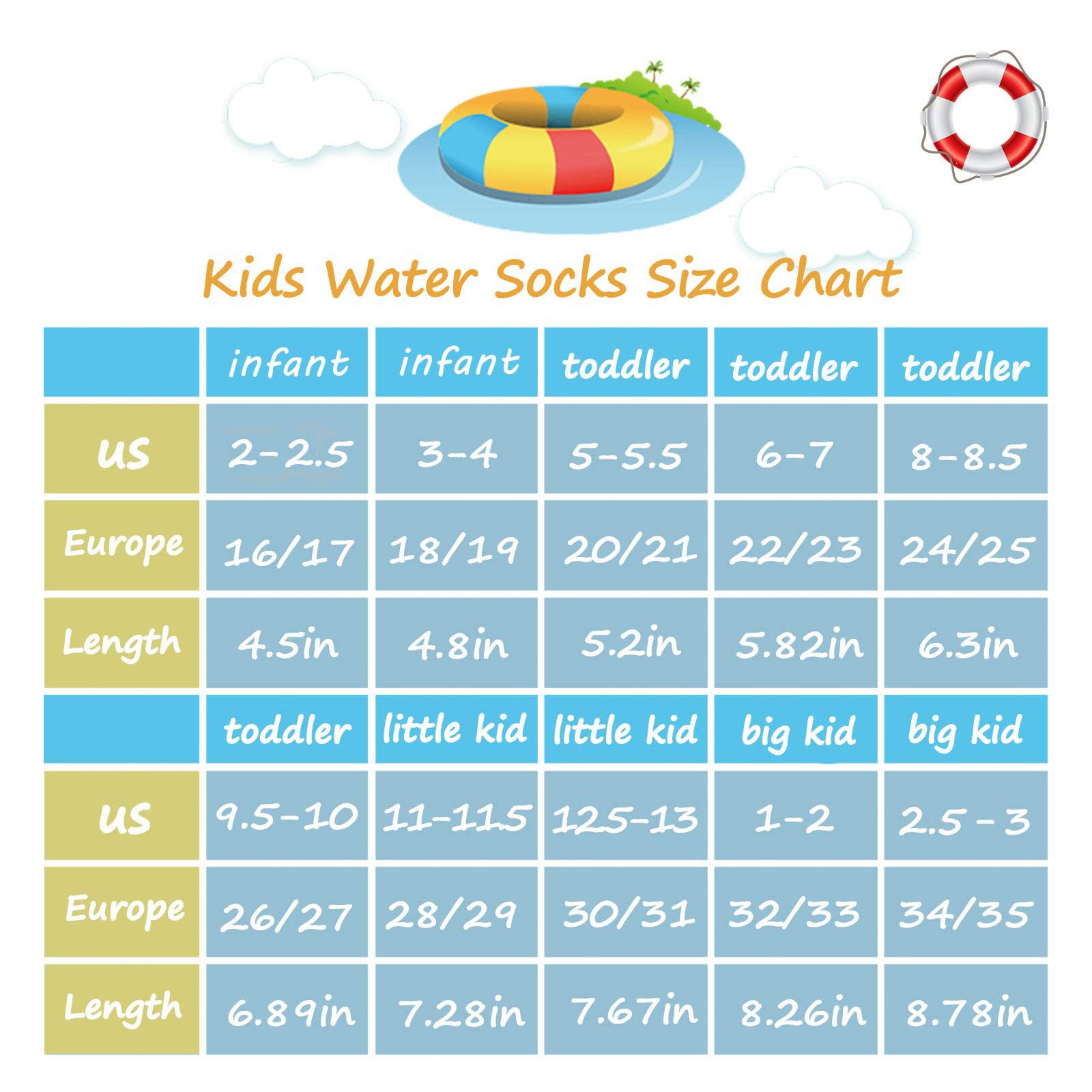 Kids Water Shoes Girls Boys Outdoor Quick Dry Barefoot Aqua Socks for Toddler Sport Beach Swim Surf Green Mermaid 1-2 Big Kid