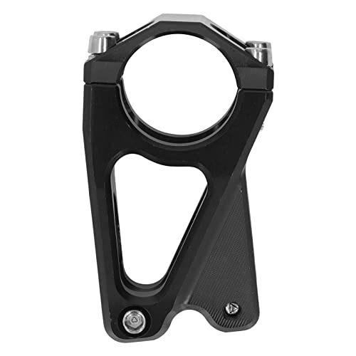 Yuecoom Mountain Bike Stem, 31.8mm Aluminum Alloy Black CNC Bicycle Short Handlebar Stem Hollow Design DIY Accessories