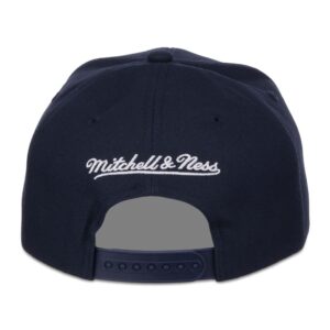 Mitchell & Ness Branded Box Logo Adjustable Snapback Cap Navy