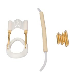 men male bracket stretcher, men bracket stretcher tool adjust size easy detachable strength training device men bracket stretcher kit white gold