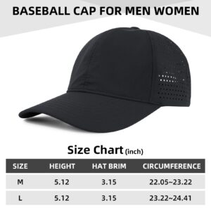 American Trends Caps for Men Women Adjustable Baseball Cap Waterproof Breathable Plain Cap Sports Golf Tennis Hats Caps White M