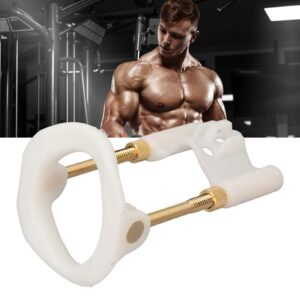 Men Male Bracket Stretcher, Men Bracket Stretcher Tool Adjust Size Easy Detachable Strength Training Device Men Bracket Stretcher Kit White Gold