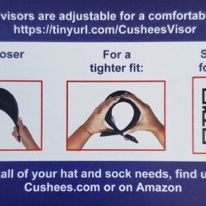 Cushees.com™ Slip-On Visor [733 Pickleball] (Navy Blue)