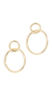 shashi women's simona earrings, gold, one size