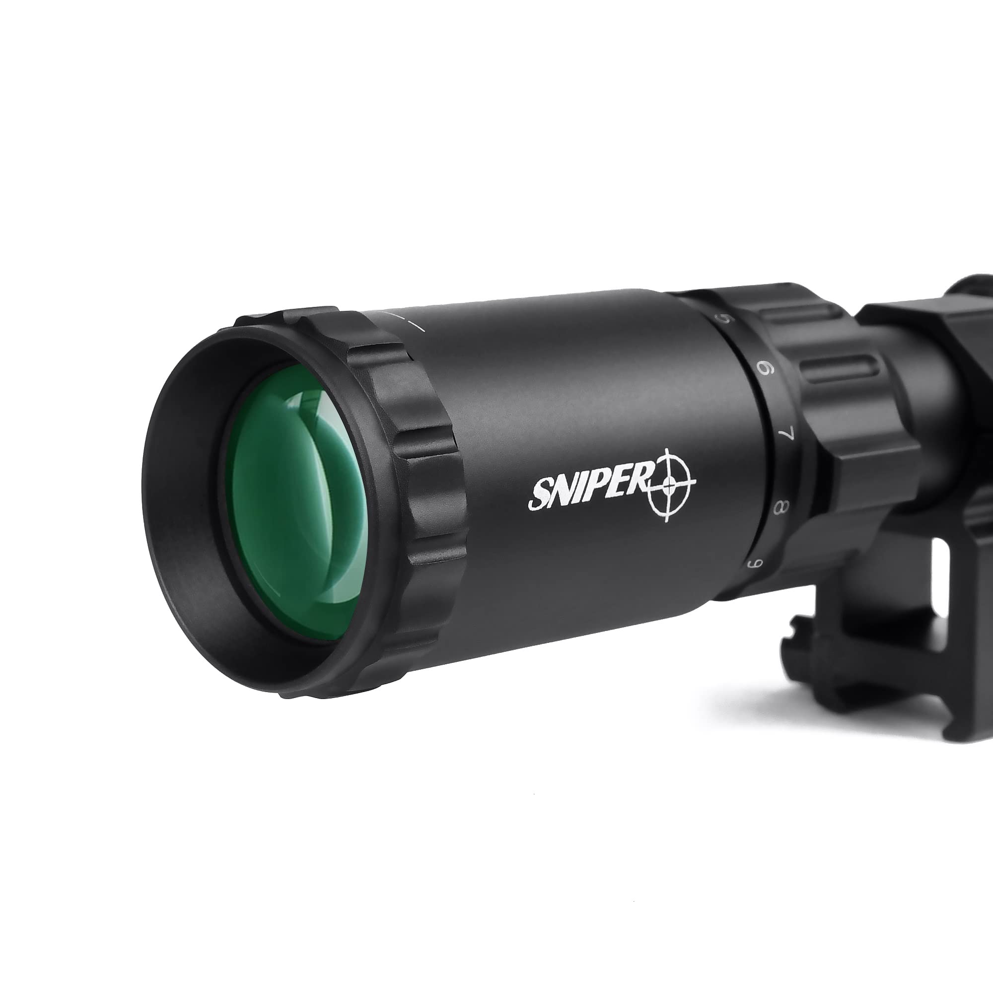 SNIPER MT 4-12x50 AOL Rifle Scope with Red/Green/Blue Illuminated Reticle Riflescope, Adjustable Objective (MT4-12x50AOL)