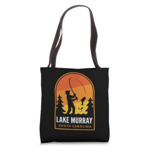 lake murray south carolina fishing tote bag