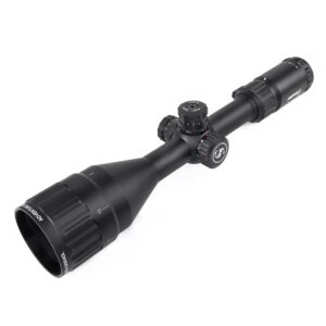 SNIPER MT 4-12x50 AOL Rifle Scope with Red/Green/Blue Illuminated Reticle Riflescope, Adjustable Objective (MT4-12x50AOL)