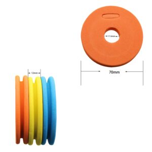 DGZZI 20PCS 70mm Colorful Fishing Line Foam Spools Fishing Line Storage Holder Fishing Winding Boards (Random Color)