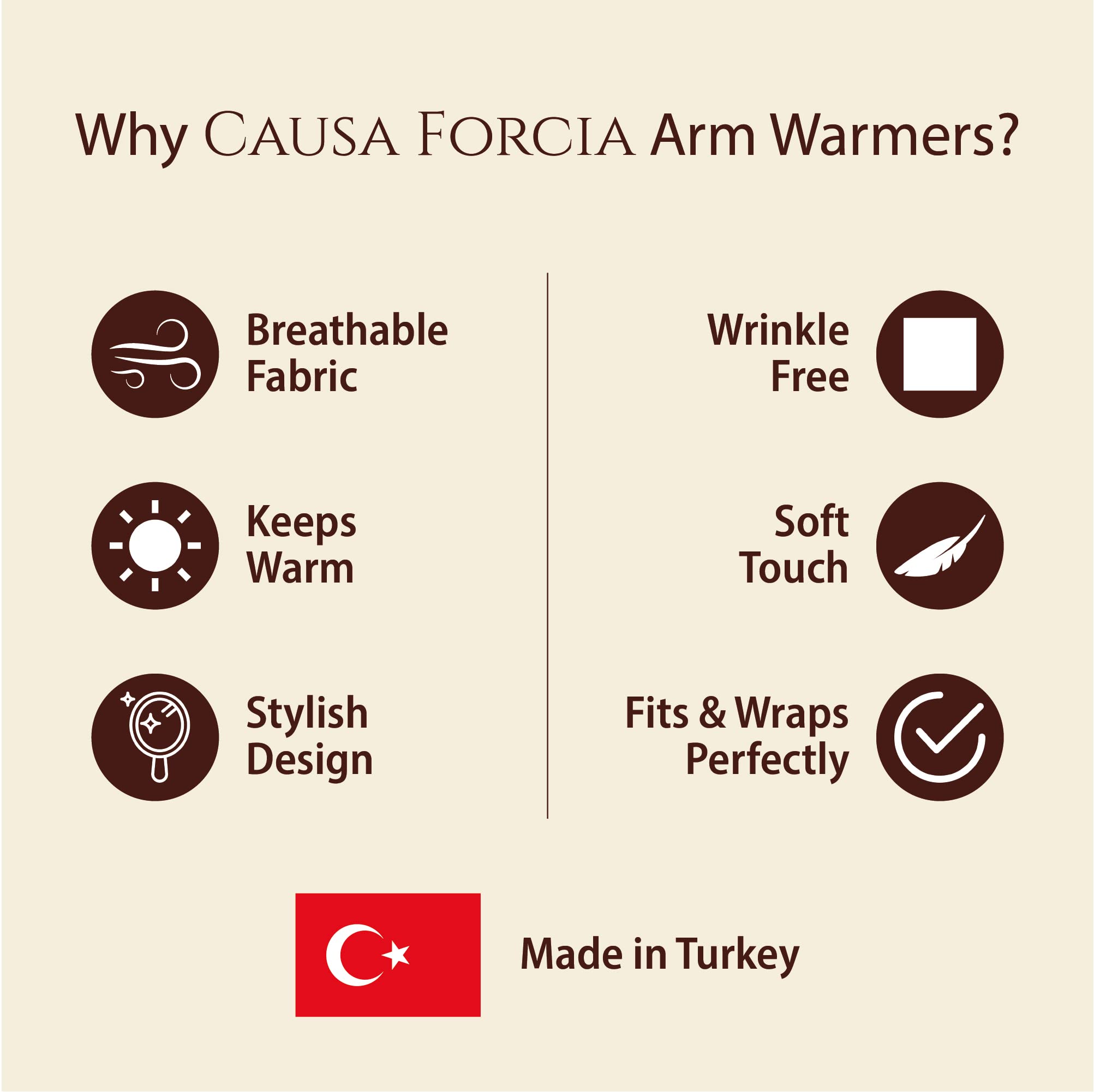 Causa Forcia Arm Warmers (Black)