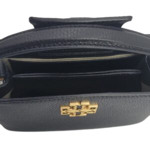 Tory Burch 145357 Britten Black With Gold Hardware Leather Women's Micro Satchel Bag