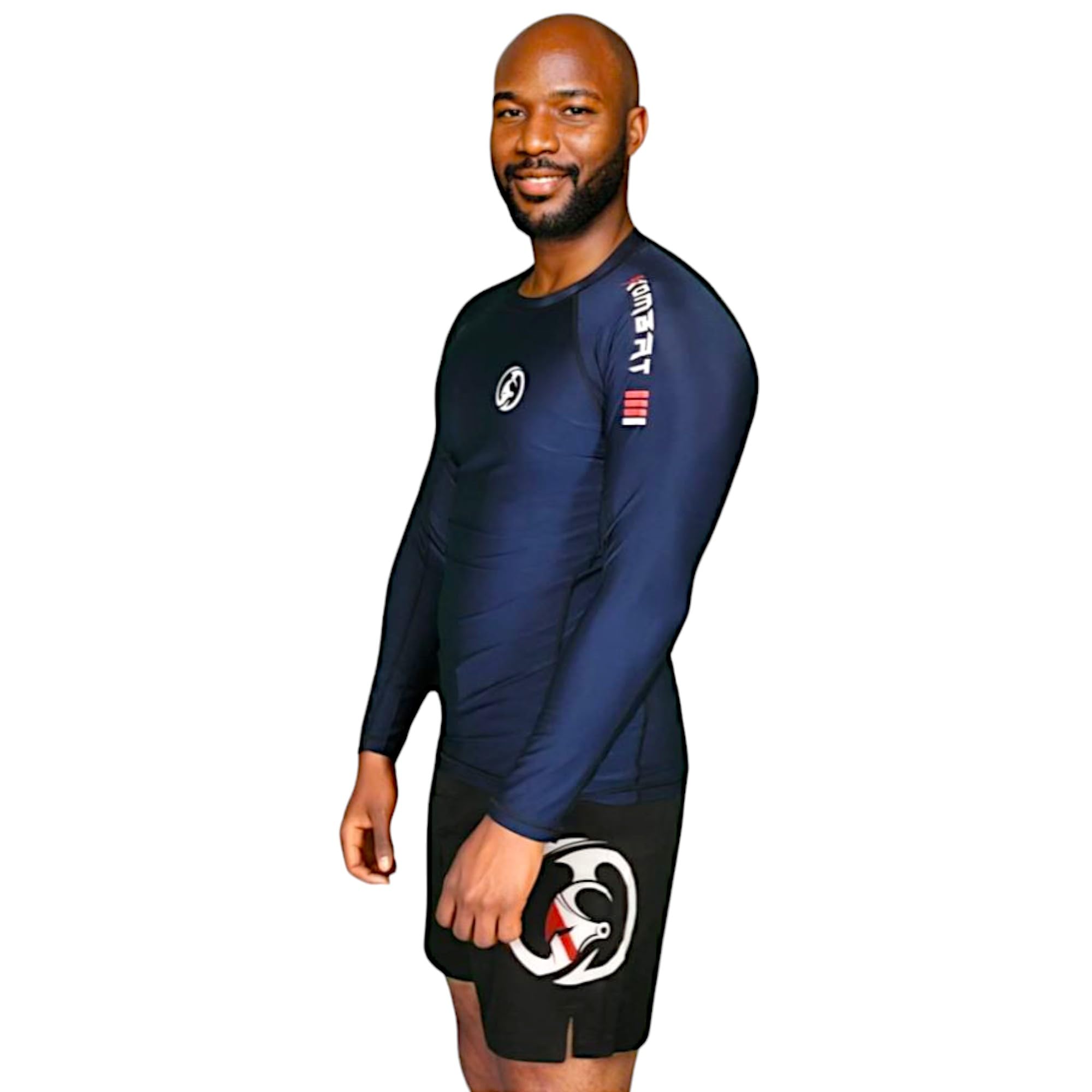 KOMBAT USA Compression Shirt – BJJ Rash Guards for Men | Rash Guard for Men BJJ | Rash Guard for Boys | Mens Rash Guard (as1, Alpha, x_l, Regular, Regular, Blue)