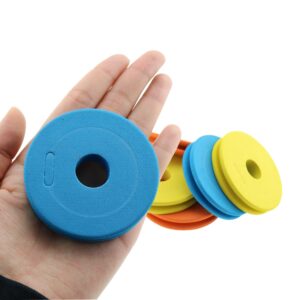 DGZZI 20PCS 70mm Colorful Fishing Line Foam Spools Fishing Line Storage Holder Fishing Winding Boards (Random Color)