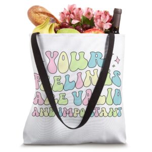 Mental Health Therapist Groovy Mental Health Therapy Tote Bag