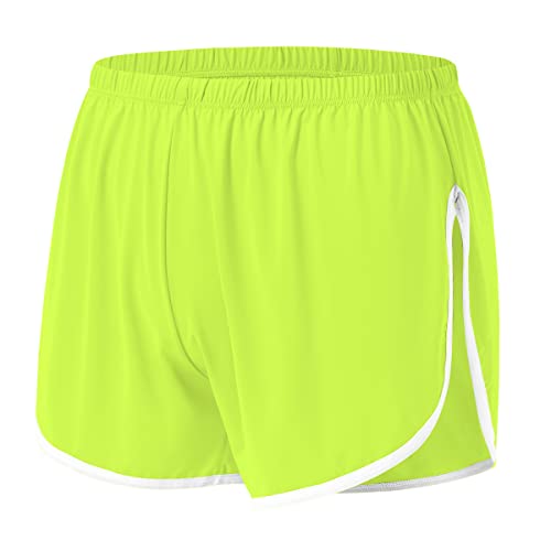 ZONBAILON Mens Sexy Shorts Split Side Underwear Lounge Wear Briefs Swimming Sleep Green XL