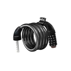 gafoki combination bike lock 5 heavy cycling black password cm cable duty digit lock bike