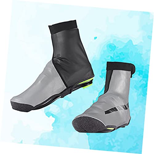 TOKIDNY Windproof Size Thermal Sports Winter Outdoor Shoes Cycling Shoe Water-Resistant High Bike Warm Covers Riding Reflective Overshoes for Men Full - L/XL