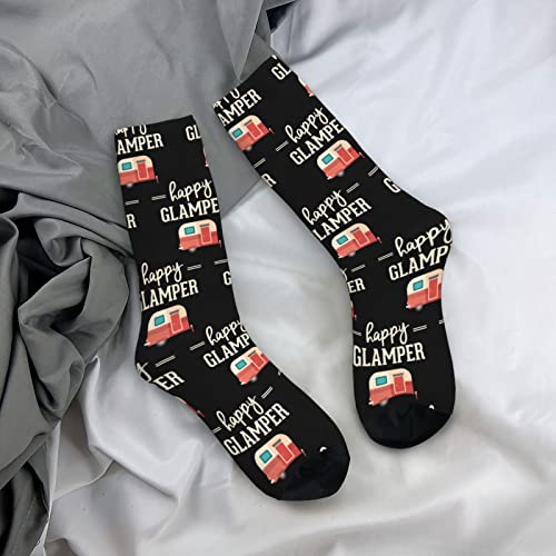 Unisex Crew Socks american Puerto Rico flag black Cushioned Crew Socks Moisture Control Best Athletic Cushioned Crew Socks for Sports, Running, Travel (5 Pair)