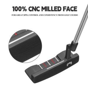 XINGGM CNC Golf Putter for Men Right Handed,Blade/Mallet Putters,Golf Head Cover Included-34 Inches