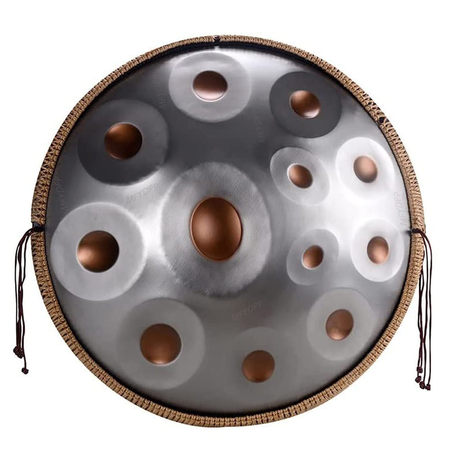 MFYDPP Handpan Drum Instrument In D Minor 12 Notes 22 Inches Steel Hand Pan Drums, With Handpan Bag, Drum Tripod, For Professional Audio Production