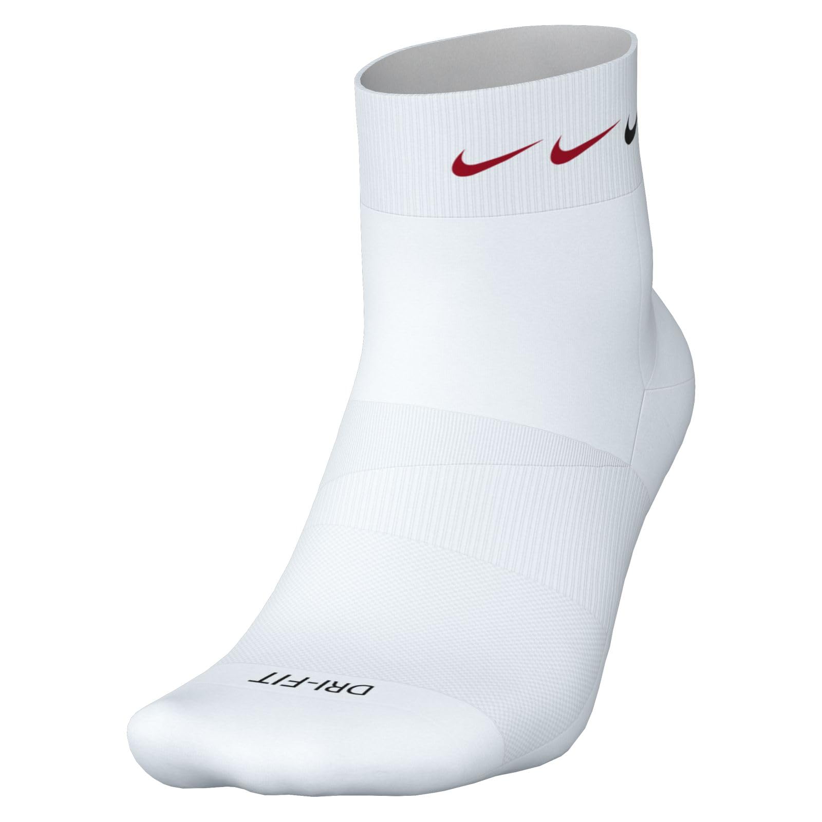 Nike Men`s Dri-FIT Everyday Plus Cushioned Training Ankle Socks 3 Pack (W(DH3827-902)/O, Large)