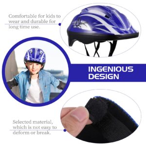 CLISPEED Kids Helmet with Sports Gear Set Knee Elbow Pads Wrist Guards Toddler Helmet for 3-8 Years Old Boys Girls Cycling Scooter Skateboard Roller Skating