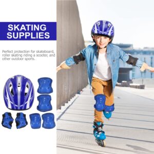 CLISPEED Kids Helmet with Sports Gear Set Knee Elbow Pads Wrist Guards Toddler Helmet for 3-8 Years Old Boys Girls Cycling Scooter Skateboard Roller Skating