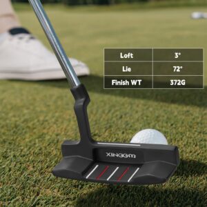 XINGGM CNC Golf Putter for Men Right Handed,Blade/Mallet Putters,Golf Head Cover Included-34 Inches