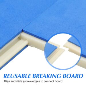 Wettarn 2 Pcs Rebreakable Boards Martial Arts Breaking Boards Taekwondo Boards for Breaking Karate Boards for Breaking Adults Martial Arts Training Equipment Rebreakable Punching Board(Blue, Yellow)