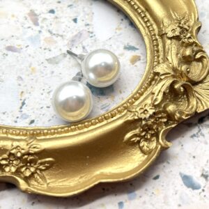 WAINIS 20 Pairs 2-10mm Round Imitation Pearl Earrings Composite Pearls Ball Stud Earrings Mixed Sizes Pearl earrings Set Jewelry