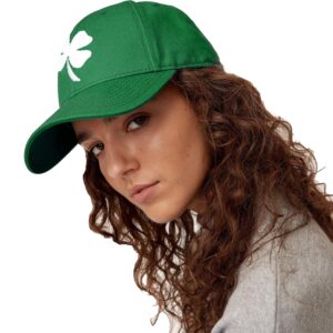 Ireland Irish 4 Leaf Clover St. Patrick's Day Hat for Men Women Embroidery Shamrock Baseball Cap Hat