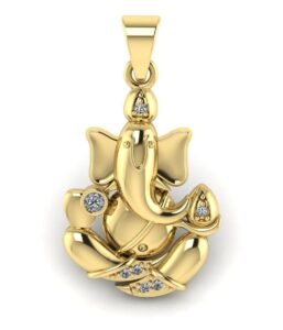 sirdaksh lord ganesha hindu god spritual of fortune charm pendant