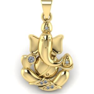 SirDaksh Lord Ganesha Hindu God Spritual of Fortune Charm Pendant