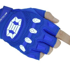 Seibertron Adult Dirtclaw Gloves - BMX MX ATV MTB Road Racing Mountain Bike Cycling Gloves Blue L