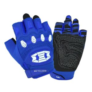 Seibertron Adult Dirtclaw Gloves - BMX MX ATV MTB Road Racing Mountain Bike Cycling Gloves Blue L