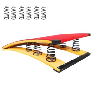 zimgod vault gymnastics springboard with 6 springs, heavy duty vault spring board, beginning gymnasts sport equipment for vaulting/training/fitness