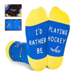 happypop hockey gifts for kids boys girls - gifts for kids boys girls 7-9 years, gifts for hockey players lovers, field ice hockey socks