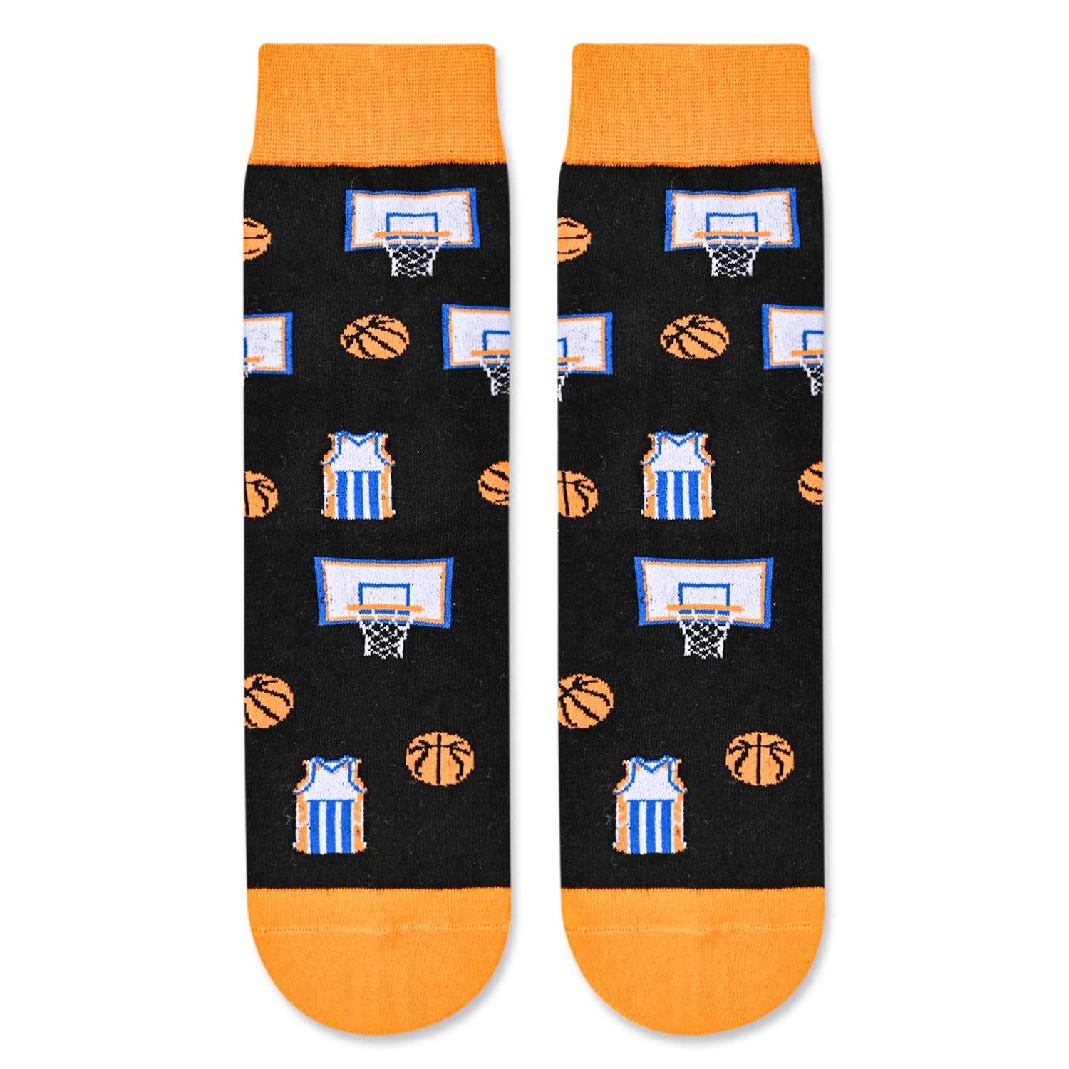 HAPPYPOP Gifts For Basketball Lovers Players, Basketball Gifts For Boys Girls Who Love Basketball, Funny Basketball Socks Kids Boys Girls