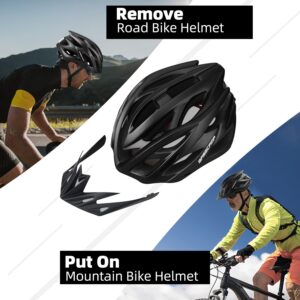 Basecamp Bike Helmet Men Women B10 (Black) + B19 (Black)