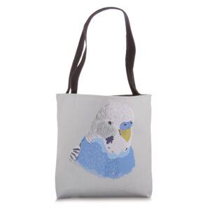 Blue Budgie Budgies Budgerigar Parakeet Fan Pet Bird Keeper Tote Bag