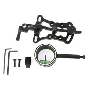 Single Pin Bow Sight Compound Bow Sights with 4X 6X 8X Lens 1 Pin Bow Sight Archery Hunting Sighting Suitable for Right-Handed Archers (8X Lens Bow Sight)