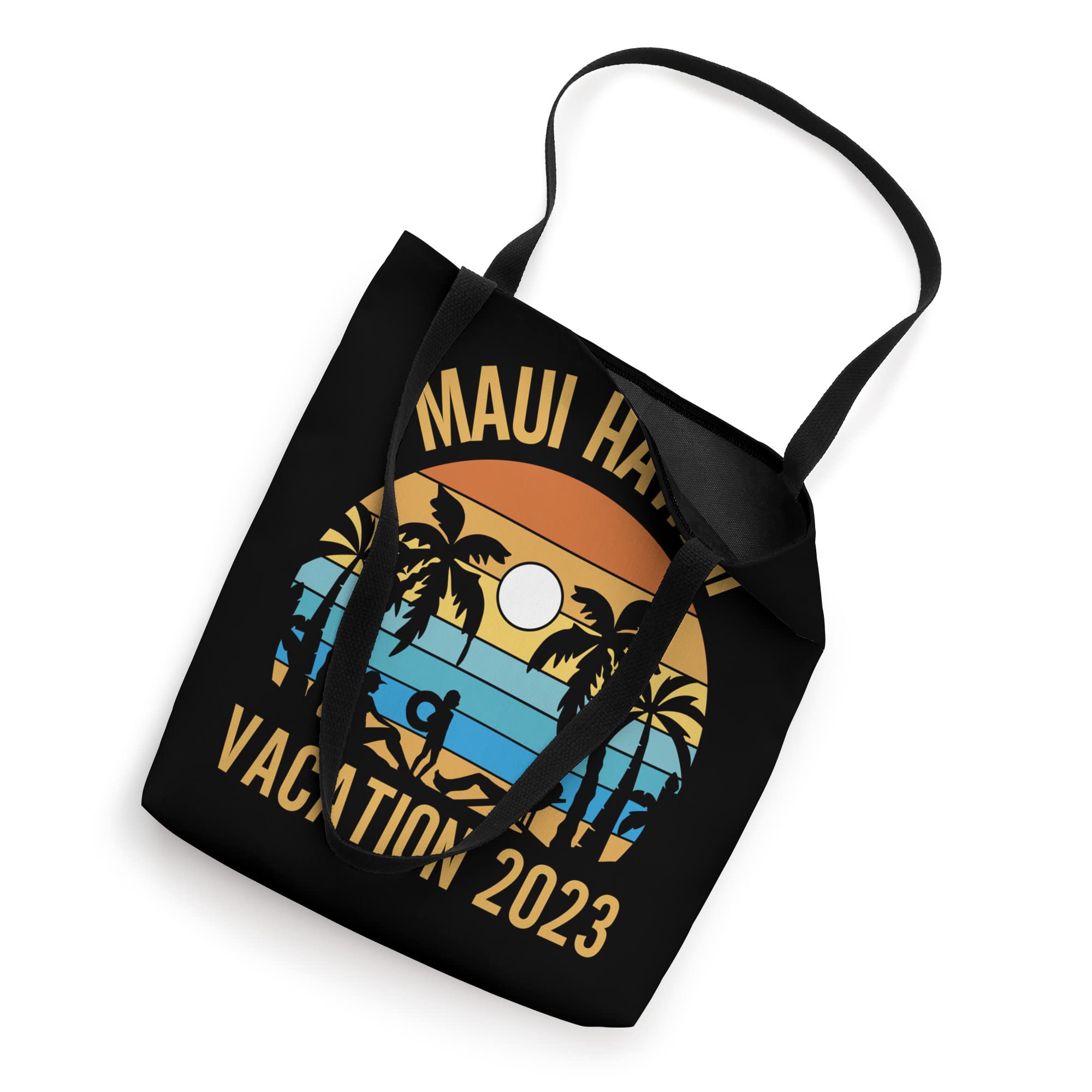 Maui Hawaii Vacation 2023 Retro Beach Family Matching Group Tote Bag