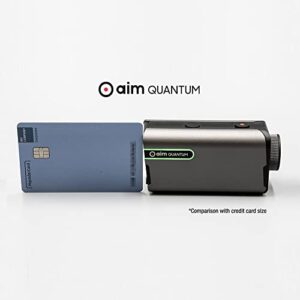 GOLFBUDDY Aim Quantum Golf Laser Rangefinder, Sleek Pocket, Easy Pin Finder Mode, Putting Range 2 to 880 Yards, Accurate & Faster Measurement, 7X Magnification, Hard Case