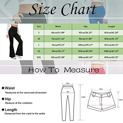 Women's Flare Leggings,Bootcut Yoga Pants for Women High Waisted Soft & Breathable Flare Workout Pants Leggings