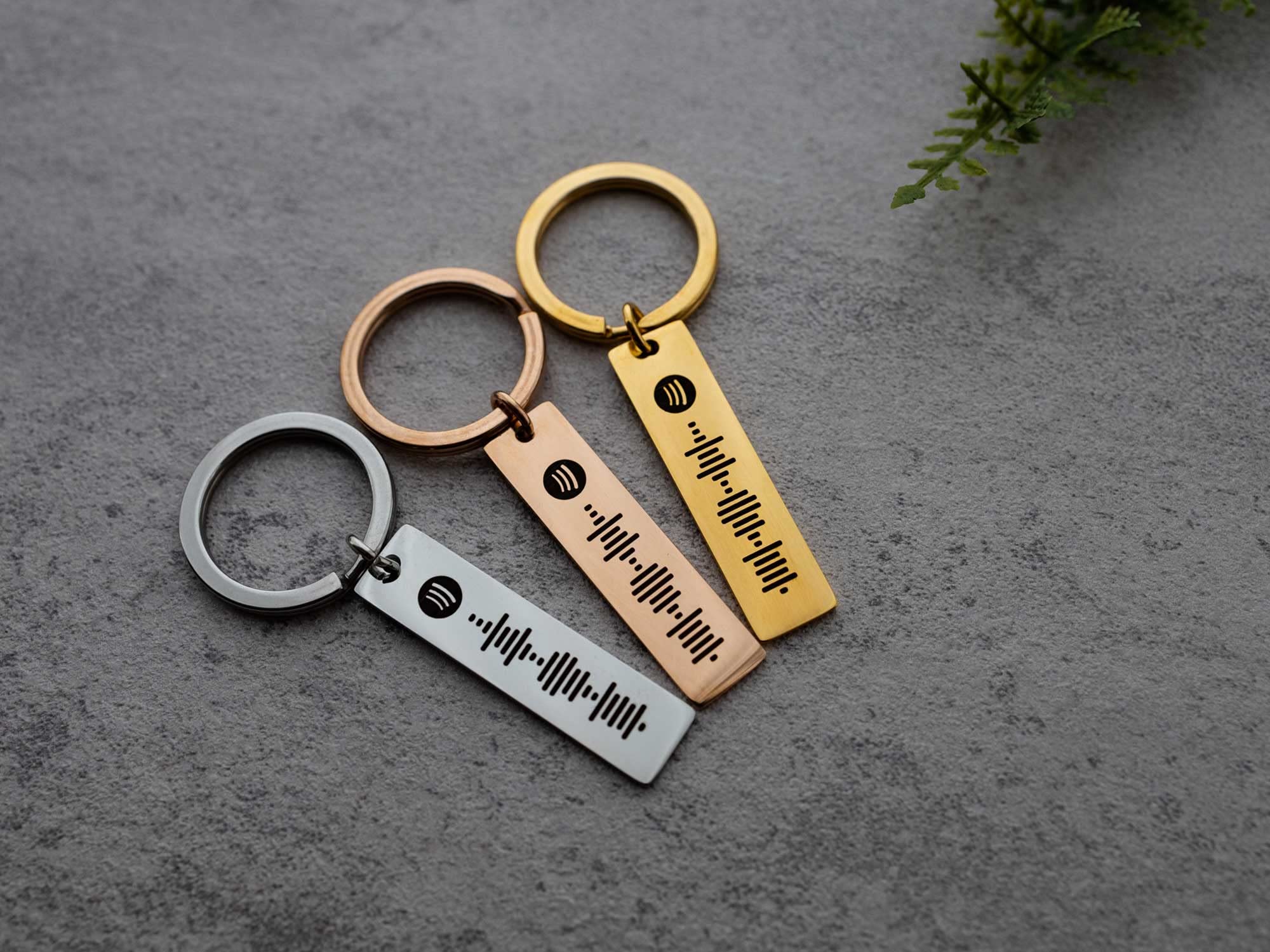 Personalized Music Code Keychain | Custom Song Code Gift | Personalized Keyring |Girlfriend Birthday Gift |Anniversary Song Code Keychain