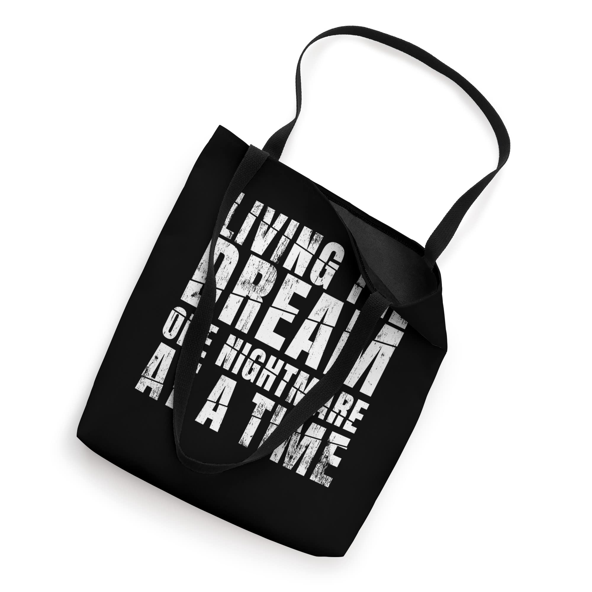 Living The Dream One Nightmare At A Time Scary Vintage Tote Bag