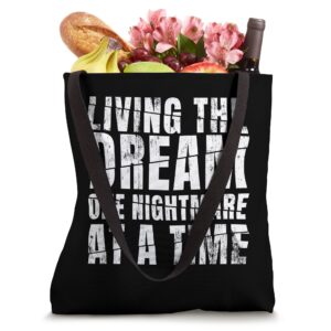 Living The Dream One Nightmare At A Time Scary Vintage Tote Bag